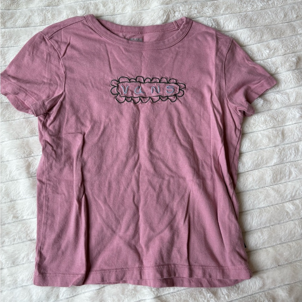 Vans Embroidered Logo T-Shirt Size XS